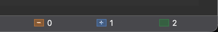 Status bar text comparison summary panels