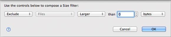 Folder Comparison Absolute Date/Time Filter Dialog